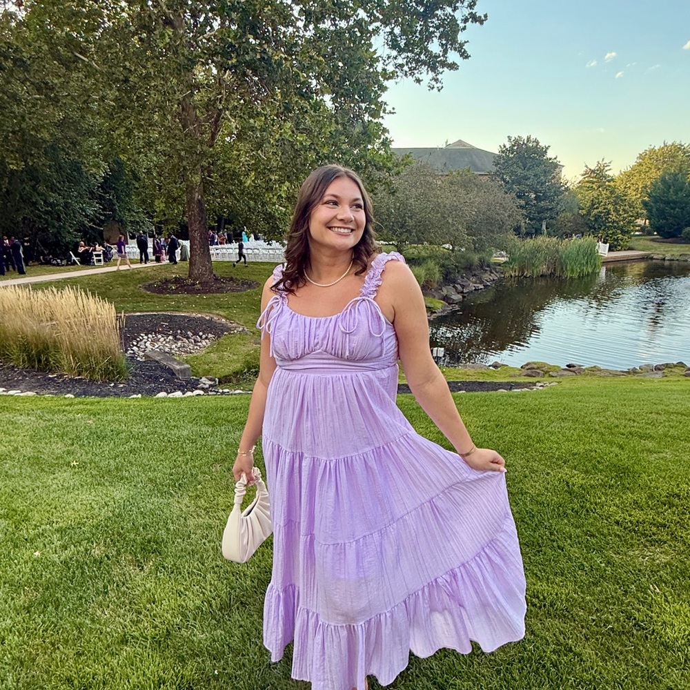 Lavender Sleeveless Maxi Dress